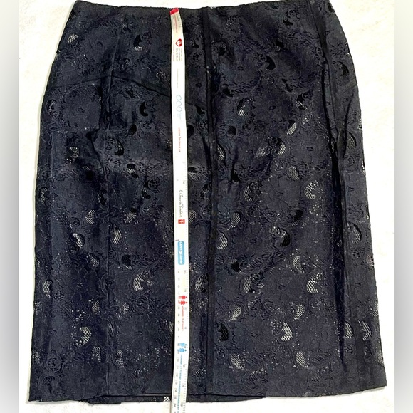 New Black Dress Skirt with lace by Contemporaine , Simons black Holiday skirt. - Picture 6 of 6